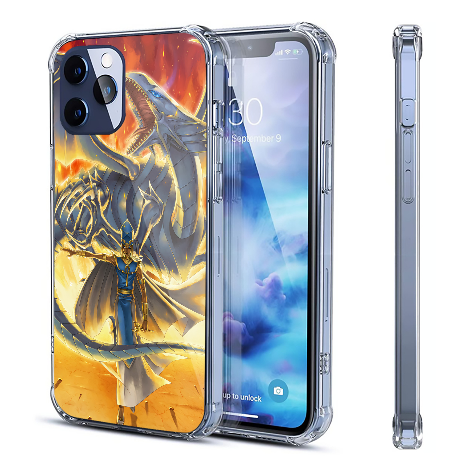 （画像用） 遊☆戯☆王 Yu-Gi-Oh! 【iPhone 12シリーズ対応】透明スマホケース（クリアソフトケース）